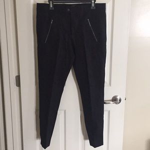 Black skinny dress pants